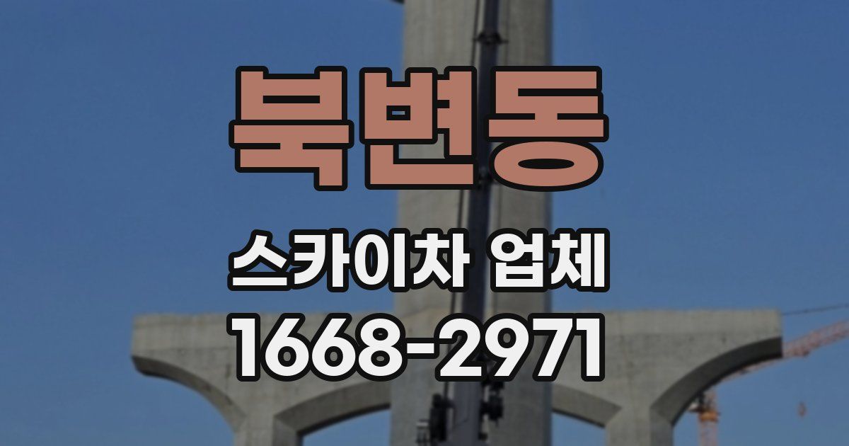 북변동 스카이차 업체