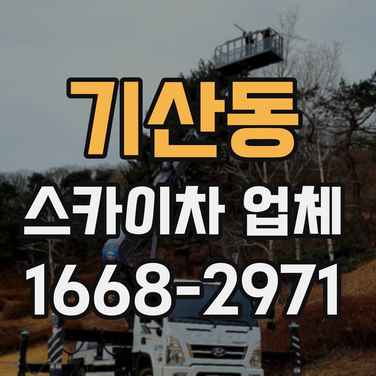 기산동 스카이차 업체