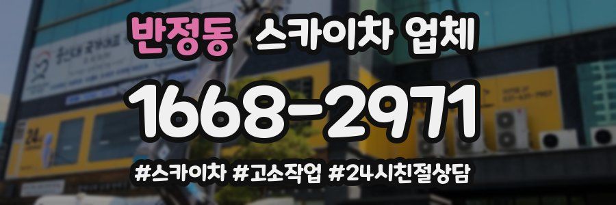 반정동 스카이차 업체