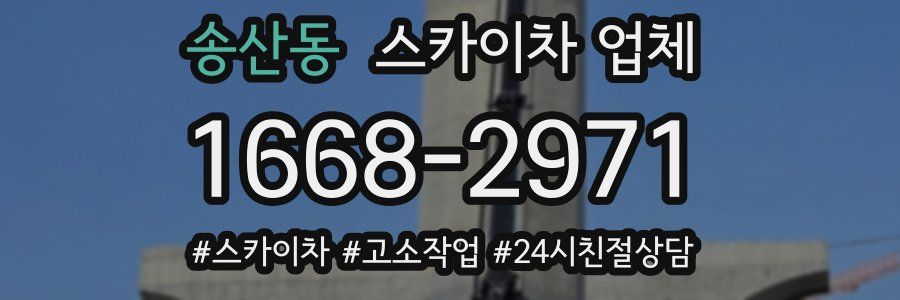 송산동 스카이차 업체