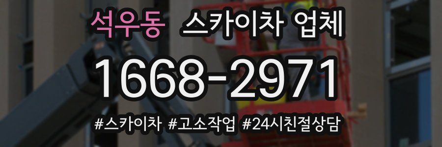 석우동 스카이차 업체