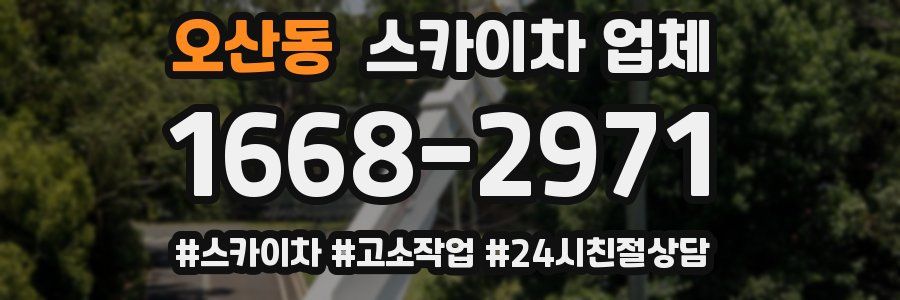 오산동 스카이차 업체