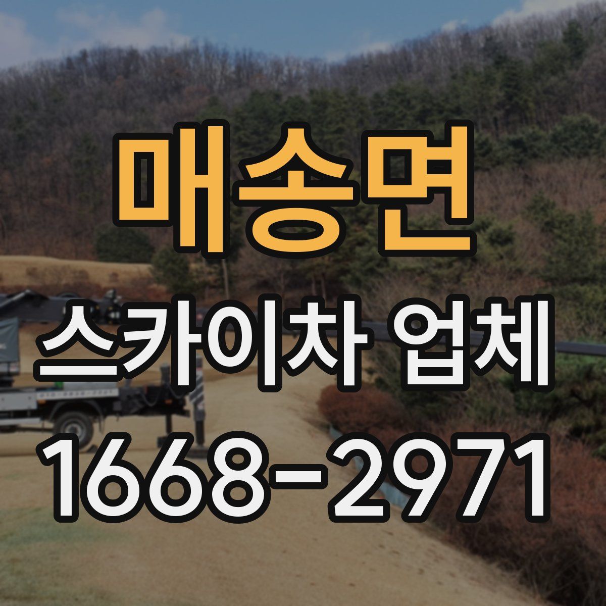매송면 스카이차 업체