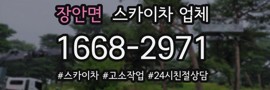 장안면 스카이차 업체