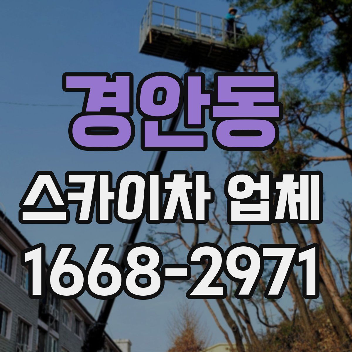 경안동 스카이차 업체