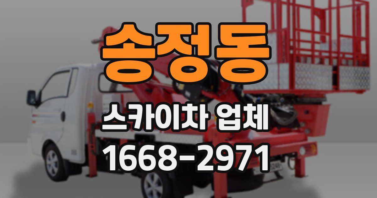 송정동 스카이차 업체