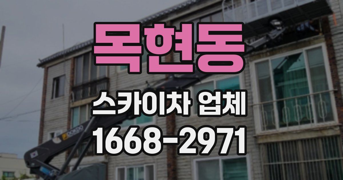 목현동 스카이차 업체