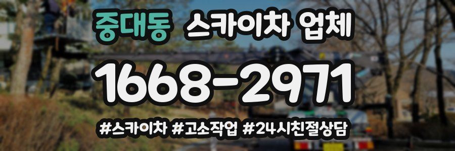 중대동 스카이차 업체