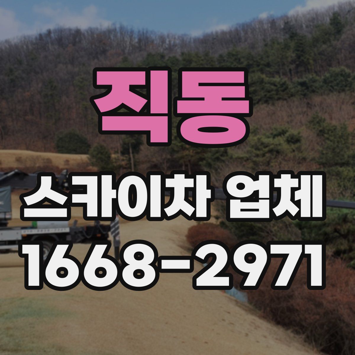 직동 스카이차 업체