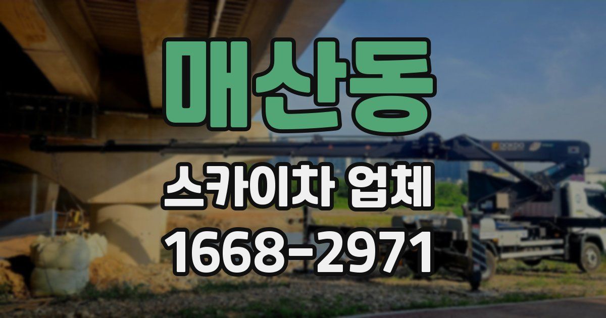 매산동 스카이차 업체