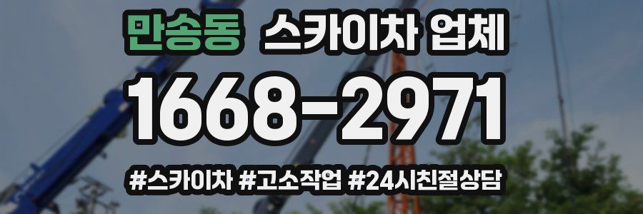 만송동 스카이차 업체