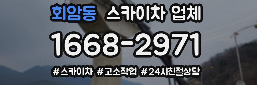 회암동 스카이차 업체