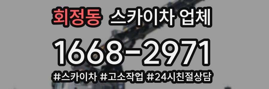 회정동 스카이차 업체