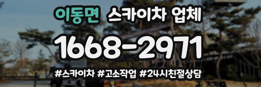 이동면 스카이차 업체