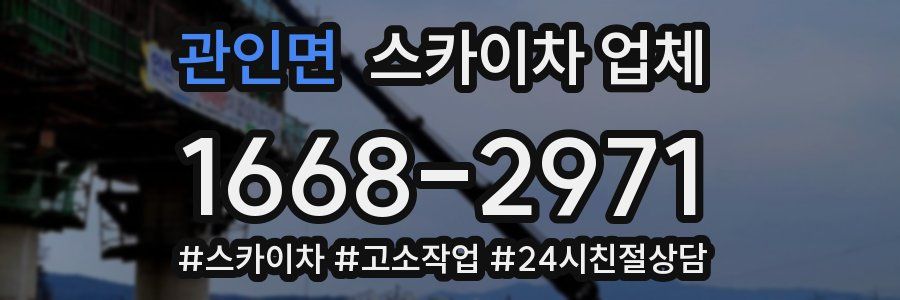 관인면 스카이차 업체