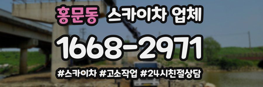홍문동 스카이차 업체