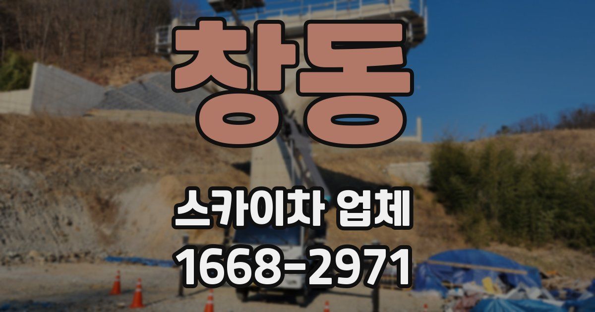 창동 스카이차 업체