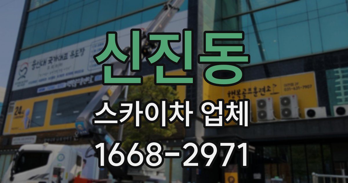 신진동 스카이차 업체