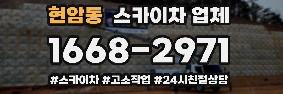 현암동 스카이차 업체