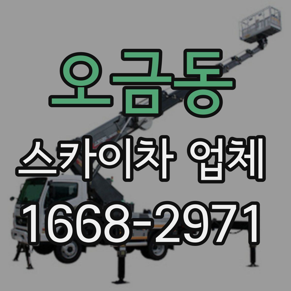 오금동 스카이차 업체