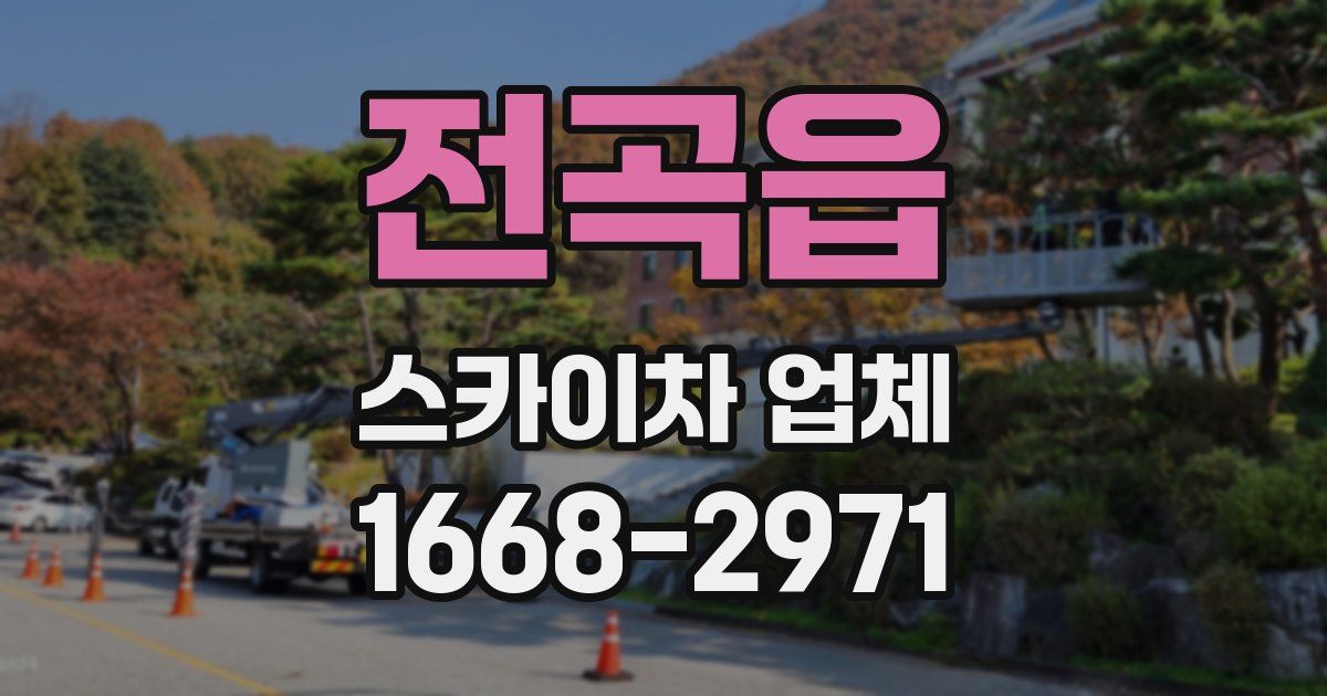 전곡읍 스카이차 업체