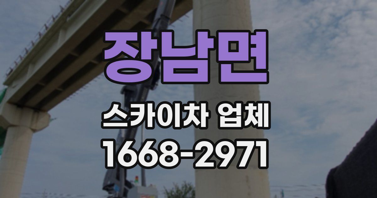 장남면 스카이차 업체