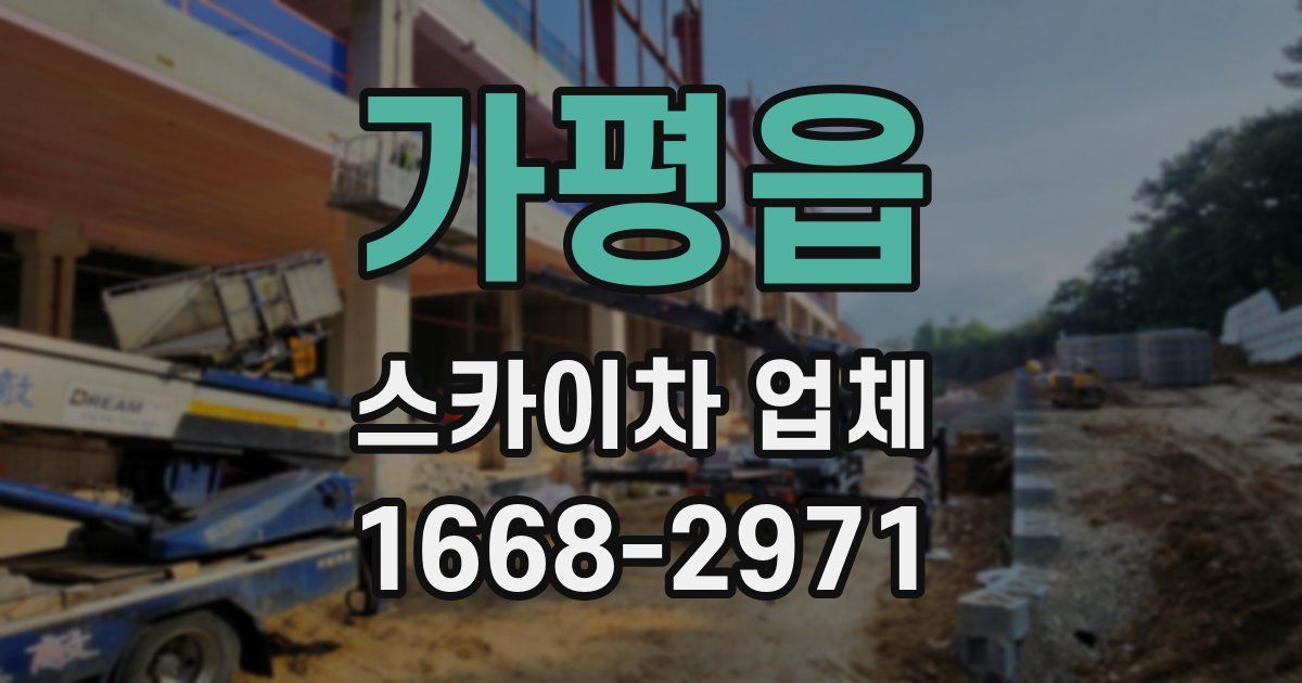 가평읍 스카이차 업체