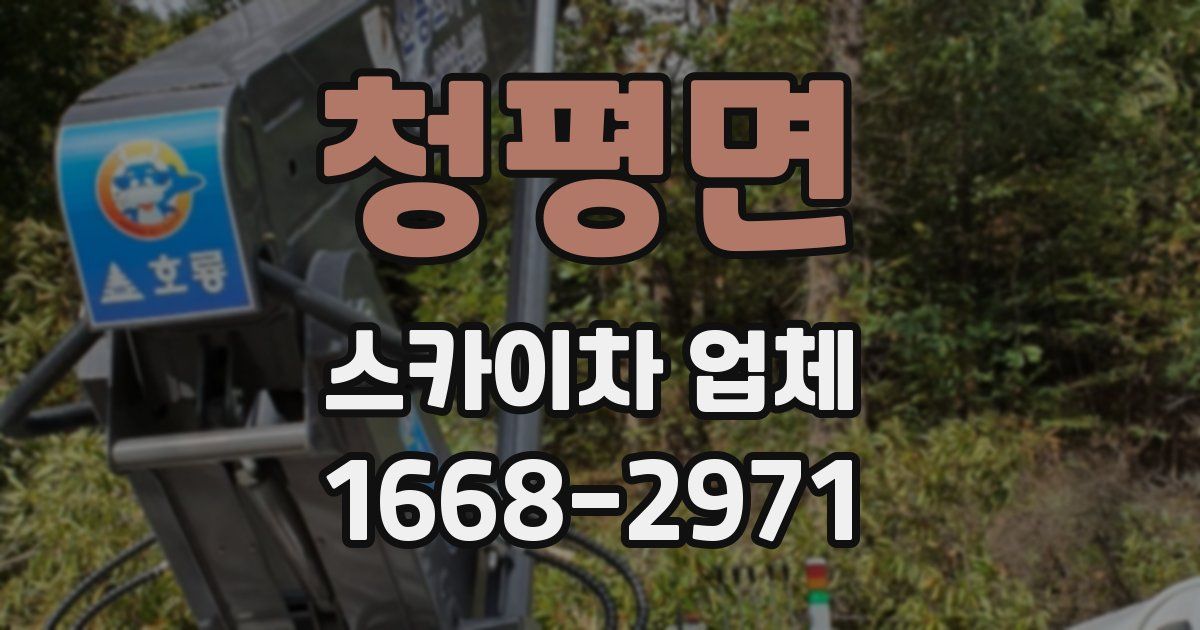 청평면 스카이차 업체
