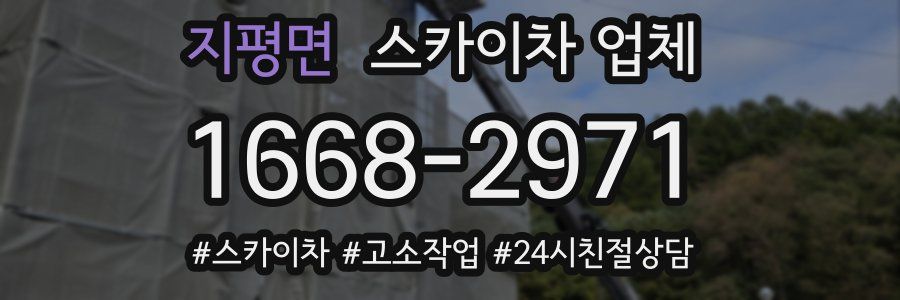 지평면 스카이차 업체