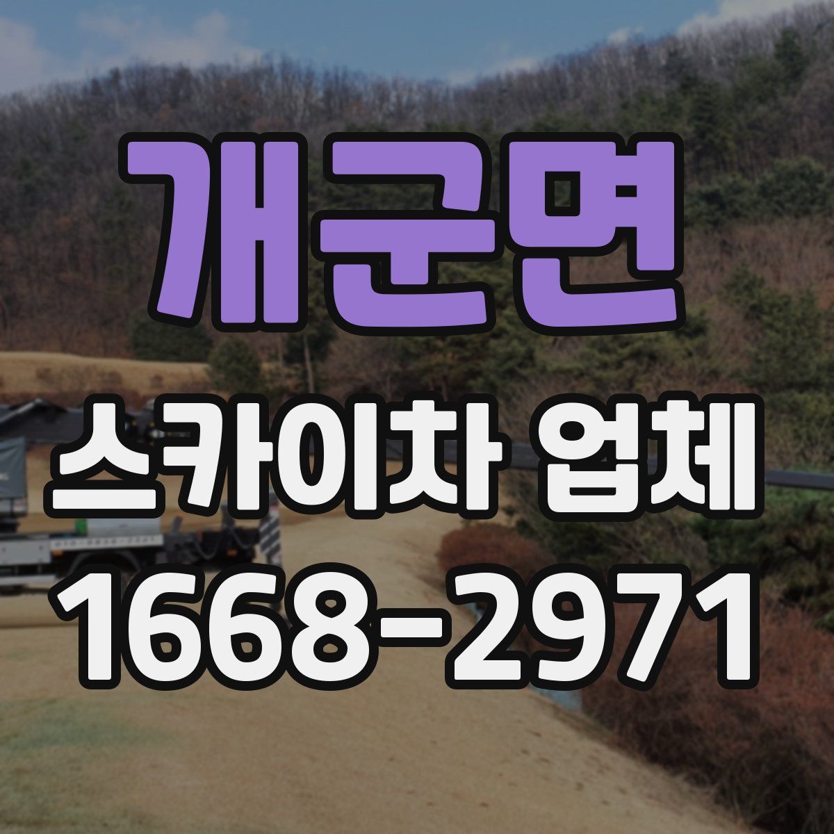 개군면 스카이차 업체