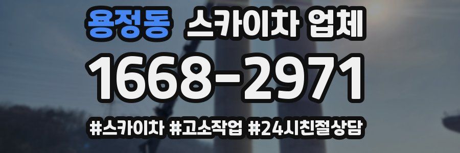 용정동 스카이차 업체