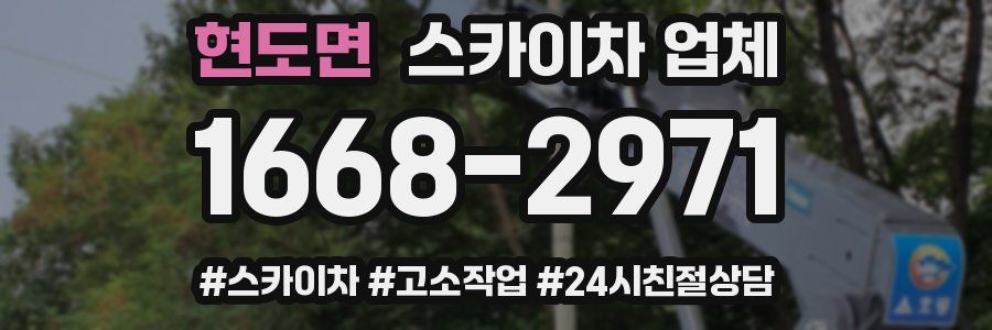 현도면 스카이차 업체