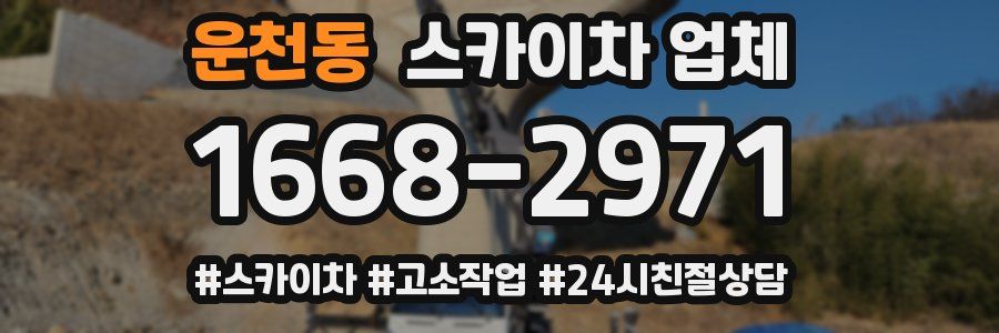 운천동 스카이차 업체