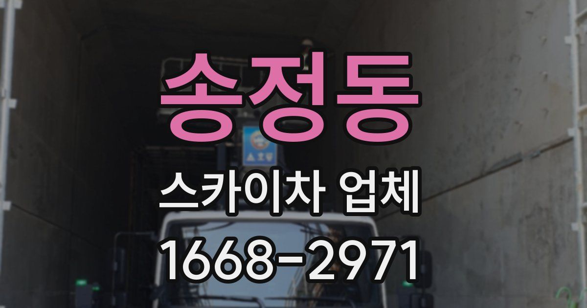 송정동 스카이차 업체