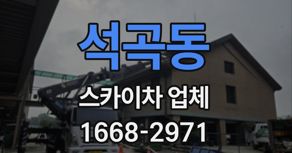 석곡동 스카이차 업체