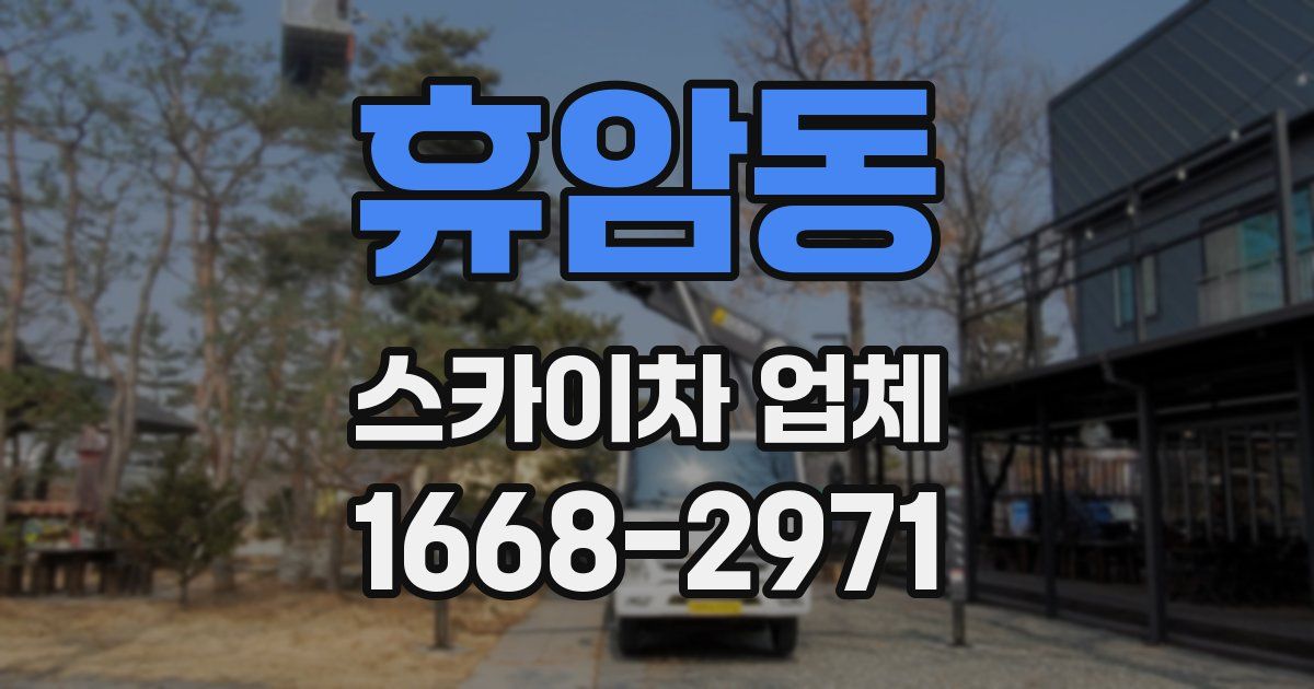 휴암동 스카이차 업체