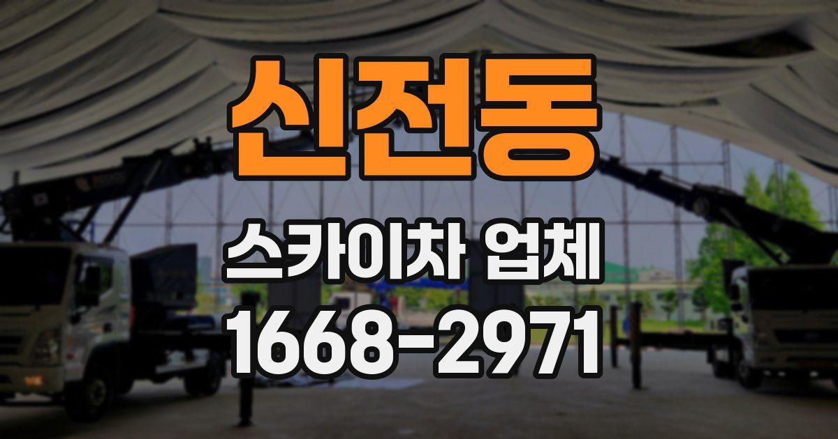 신전동 스카이차 업체