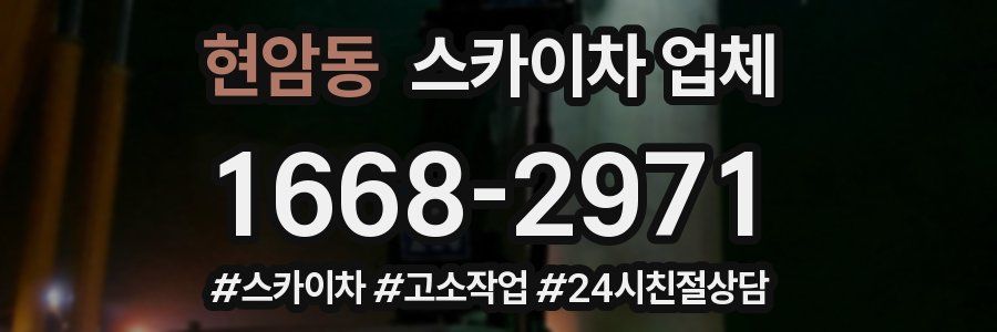 현암동 스카이차 업체