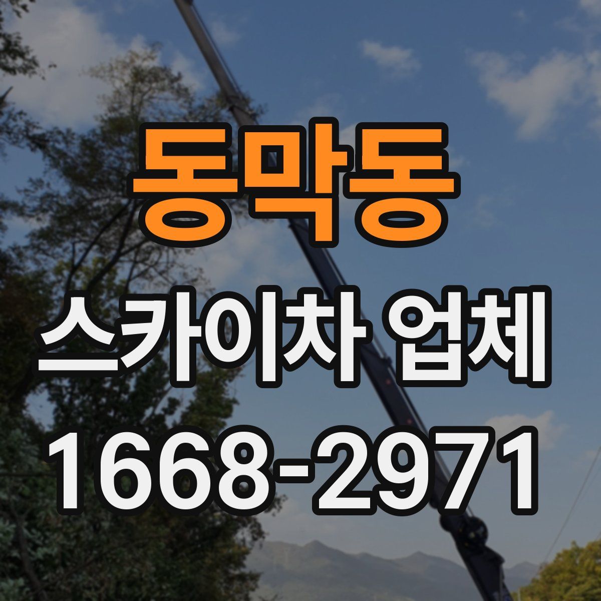 동막동 스카이차 업체