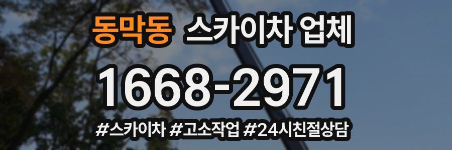 동막동 스카이차 업체