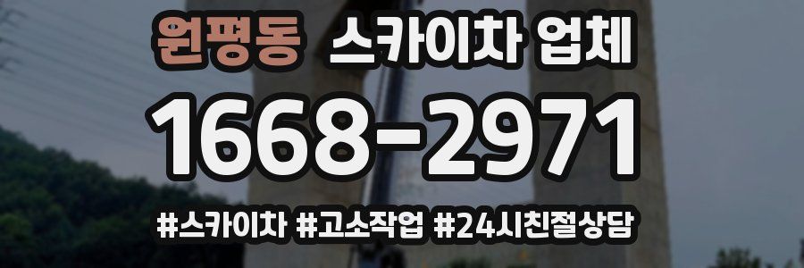 원평동 스카이차 업체