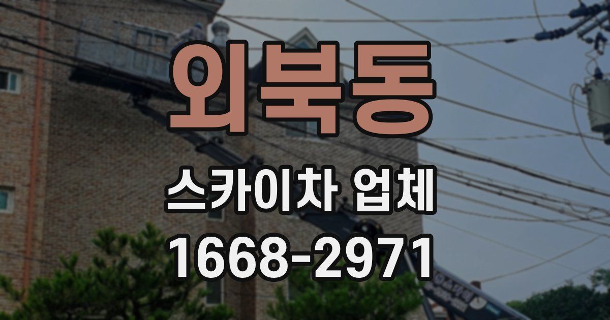 외북동 스카이차 업체