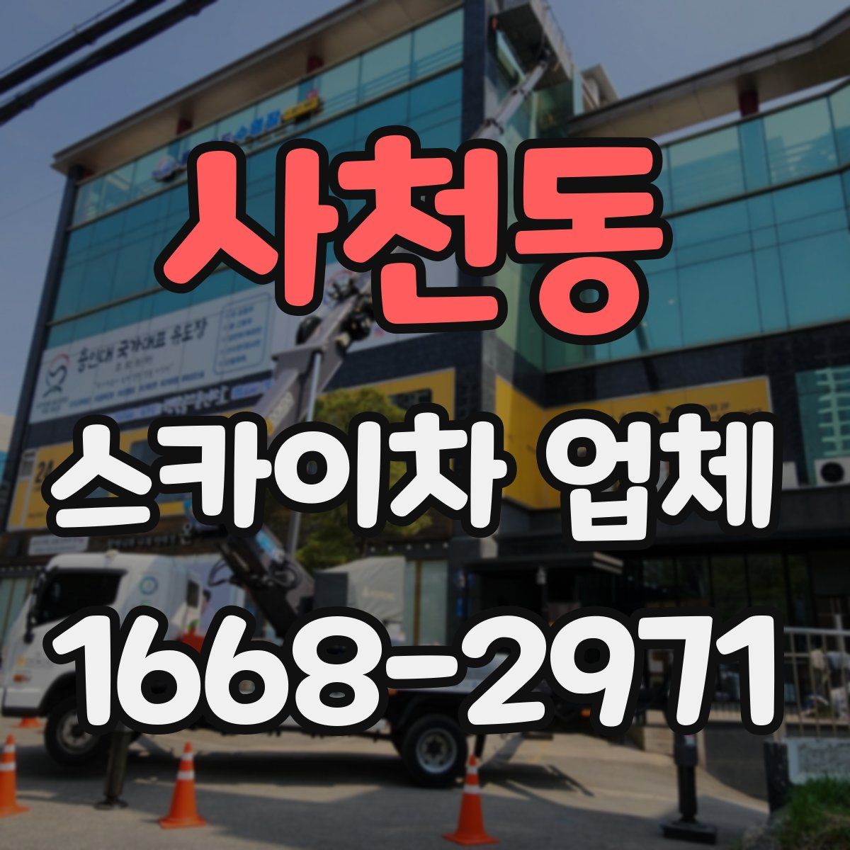사천동 스카이차 업체