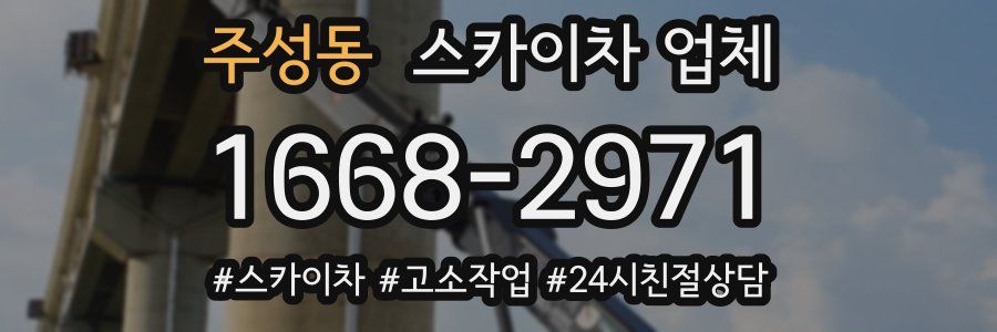 주성동 스카이차 업체