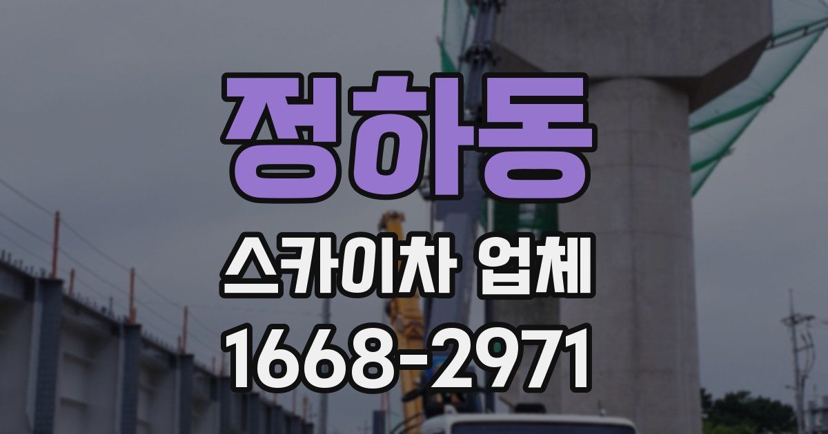 정하동 스카이차 업체