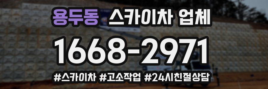 용두동 스카이차 업체