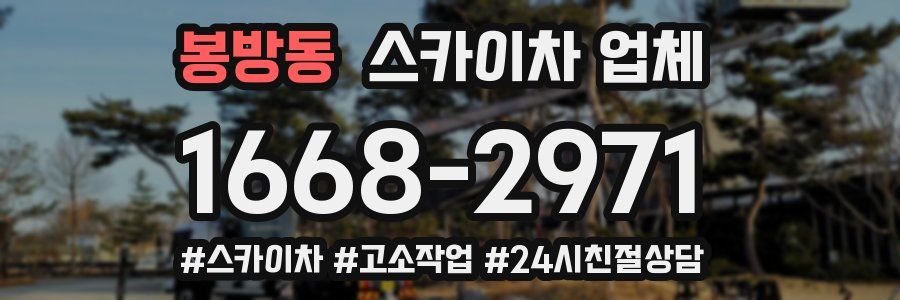 봉방동 스카이차 업체