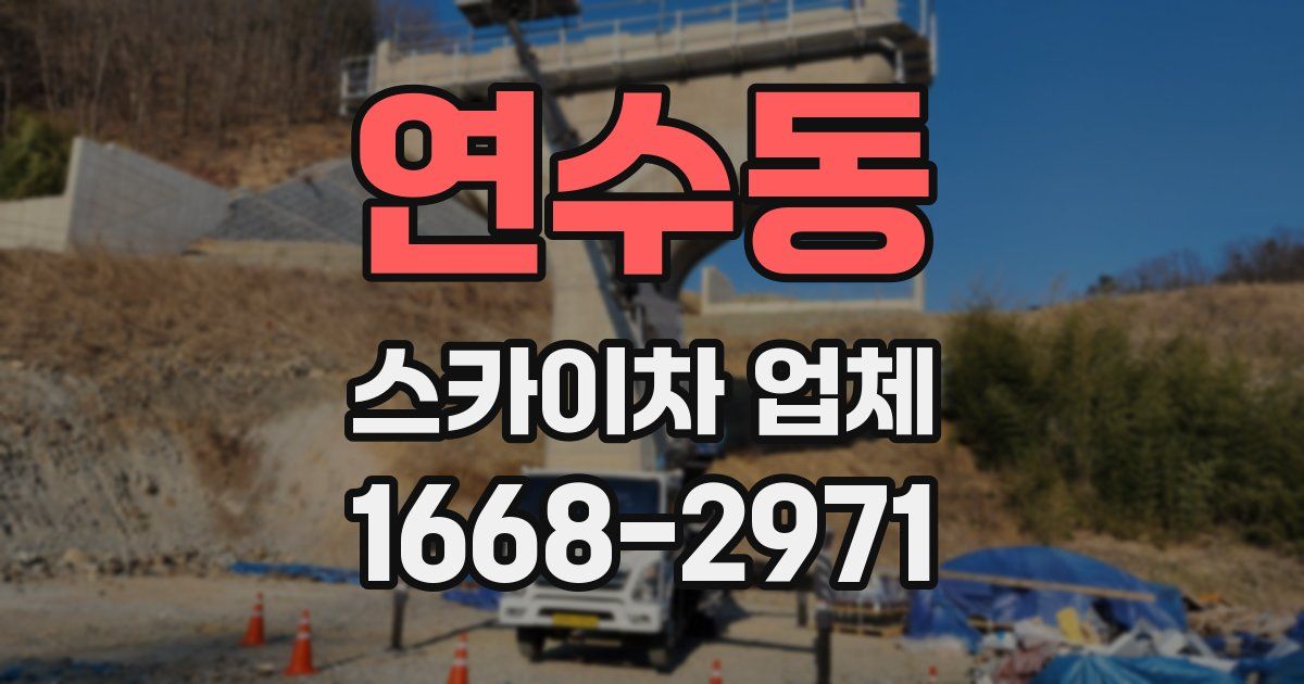 연수동 스카이차 업체
