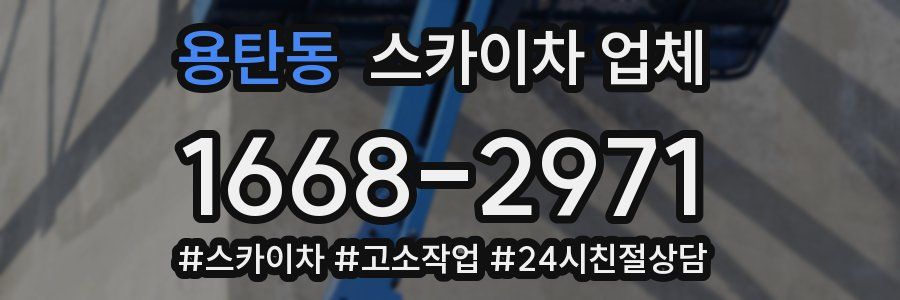 용탄동 스카이차 업체