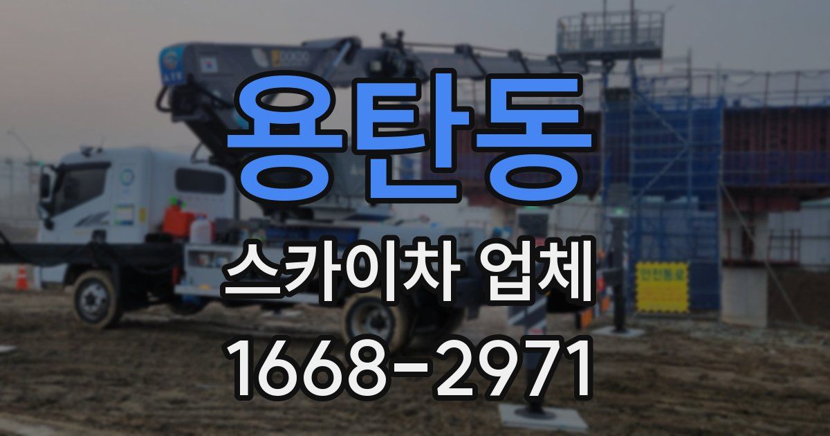 용탄동 스카이차 업체